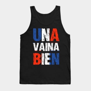 Una Vaina Bien Dominican Republic Flag Tank Top